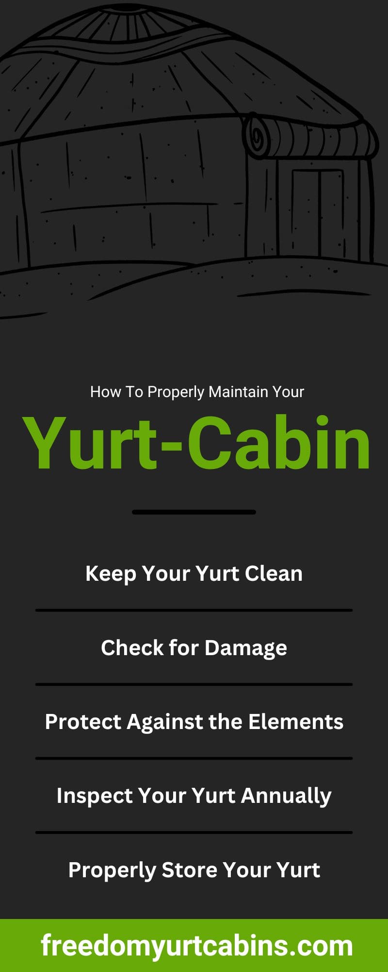 How To Properly Maintain Your Yurt-Cabin